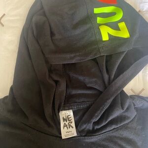 Black Hoodie with Neon Accents